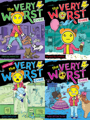 The Very Worst Ever Collected Set: First Day, Worst Day; Pop Goes the Carnival; Catch Zoo Later; Happy Gift Day to You (The Very Worst Ever) book cover by Andy Nonamus