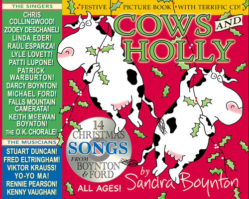 Cows and Holly book cover by Sandra Boynton