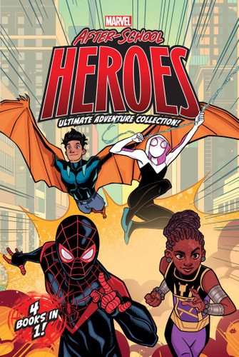 Marvel After-School Heroes Ultimate Adventure Collection!: Miles Morales Untangles a Web; Ghost-Spider's Unbreakable Mission; Shuri Takes Control; Reptil & Ghost-Spider Join Forces! (Marvel After-School Heroes) book cover by Terrance Crawford, MacKenzie Cadenhead