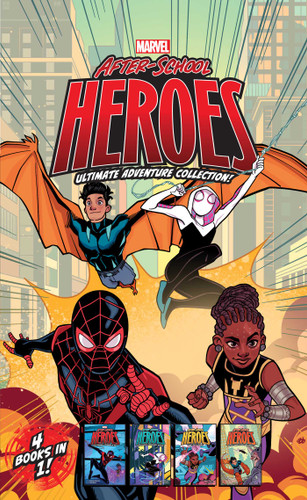 Marvel After-School Heroes Ultimate Adventure Collection!: Miles Morales Untangles a Web; Ghost-Spider's Unbreakable Mission; Shuri Takes Control; Reptil & Ghost-Spider Join Forces! (Marvel After-School Heroes) book cover by Terrance Crawford, MacKenzie Cadenhead