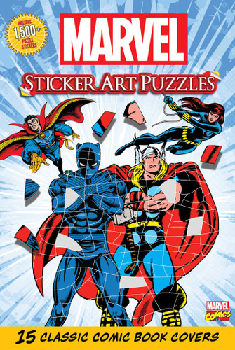 Marvel Sticker Art Puzzles (Sticker Art Puzzles) book cover by Editors of Thunder Bay Press