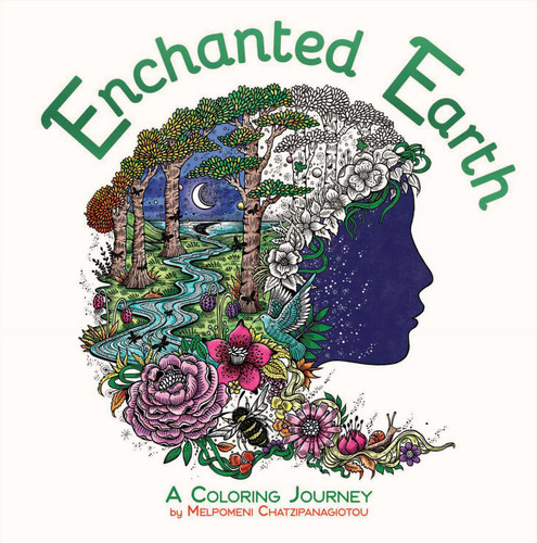Enchanted Earth Coloring: A Coloring Journey (Melpomeni Coloring Collection) book cover by 
