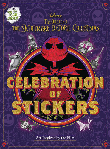 Disney Tim Burton's The Nightmare Before Christmas Celebration of Stickers - Sticker Book for Teens and Adults, Officially Licensed (Collectible Art Stickers) book cover by Editors of Thunder Bay Press
