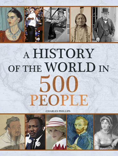 History of the World in 500 People book cover by Charles Phillips