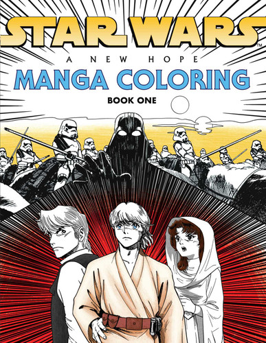 Star Wars Manga Coloring book cover by Editors of Thunder Bay Press