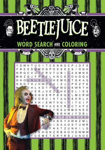 Beetlejuice Word Search and Coloring (Coloring Book & Word Search) book cover by Editors of Thunder Bay Press