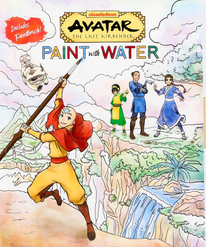 Avatar The Last Airbender Paint with Water (Paint with Water) book cover by Editors of Thunder Bay Press