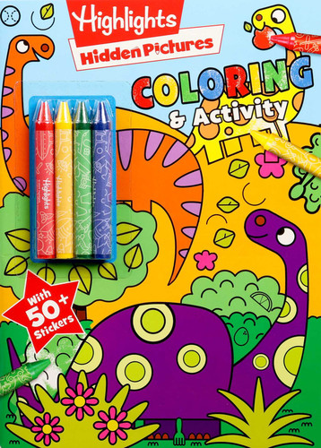 Highlights Hidden Pictures Coloring with Crayons (Color & Activity with Crayons) book cover by Delaney Foerster