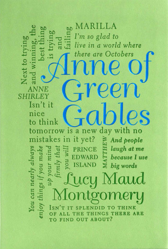 Anne of Green Gables (Word Cloud Classics) book cover by Lucy Maud Montgomery