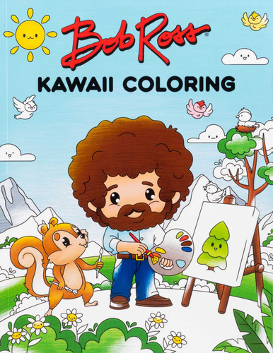 Bob Ross Kawaii Coloring (Kawaii Coloring) book cover by Editors of Thunder Bay Press