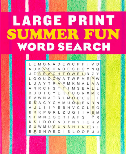 Large Print Summer Fun Word Search (Large Print Puzzle Books) book cover by Editors of Thunder Bay Press