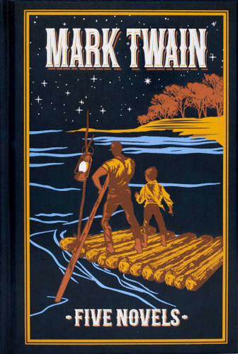 Mark Twain: Five Novels (Leather-bound Classics) book cover by Mark Twain