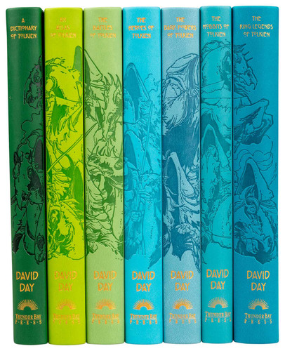 World of Tolkien Seven-Book Boxed Set - Tolkien Reference Books for All Ages, Illustrated Lord of the Rings Guides, Boxed Set book cover by David Day
