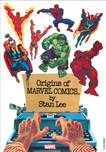 Origins of Marvel Comics book cover by Stan Lee