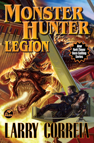 Monster Hunter Legion (Monster Hunter) book cover by Larry Correia