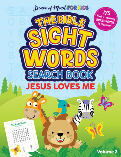 The Bible Sight Words Search Book: Jesus Loves Me (Peace of Mind for Kids) book cover by Good Books
