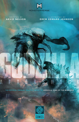 GODZILLA AFTERSHOCK book cover by Arvid Nelson