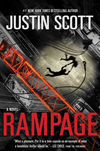 Rampage book cover by Justin Scott