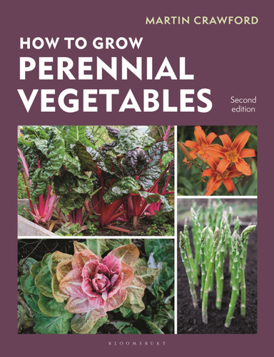 How to Grow Perennial Vegetables: Second edition book cover by Martin Crawford