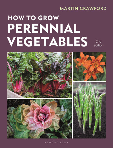 How to Grow Perennial Vegetables: Second edition book cover by Martin Crawford