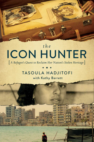 The Icon Hunter book cover by Tasoula Georgiou Hadjitofi