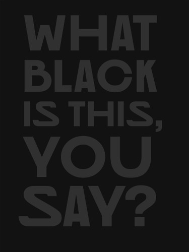 What Black Is This You Say? (Groundworks) book cover by 