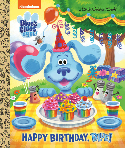 Happy Birthday, Blue! (Blue's Clues & You) (Little Golden Book) book cover by Megan Roth