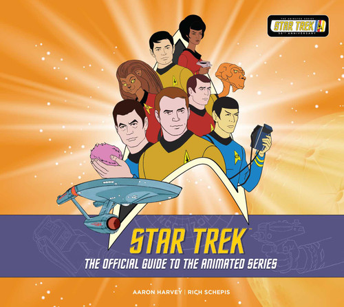 Star Trek: The Official Guide to the Animated Series book cover by Aaron Harvey, Rich Schepis