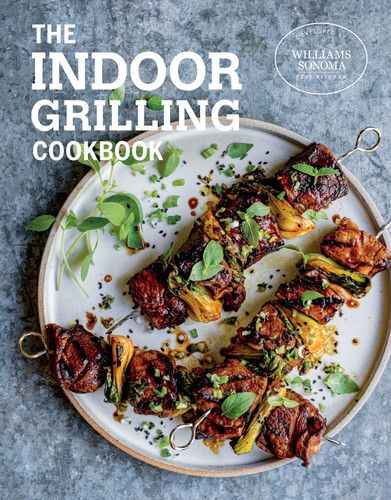 The Indoor Grilling Cookbook book cover by Williams Sonoma Test Kitchen