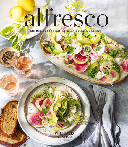 Alfresco: 125 Recipes for Eating & Enjoying Outdoors (Entertaining cookbook, Williams Sonoma cookbook, grilling recipes) book cover by Weldon Owen