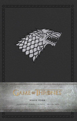 Game of Thrones: House Stark Ruled Pocket Journal (Game of Thrones) book cover by Insight Editions