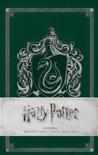Harry Potter: Slytherin Ruled Pocket Journal (Harry Potter) book cover by Insight Editions