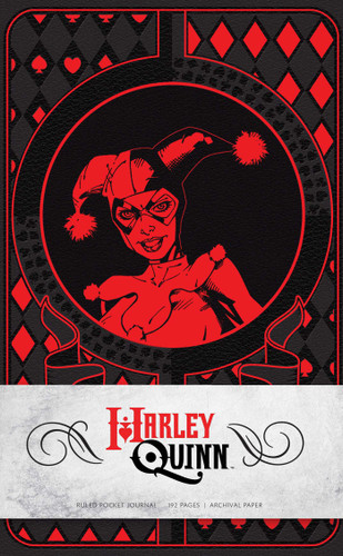 Harley Quinn Ruled Pocket Journal (Comics) book cover by Matthew K. Manning