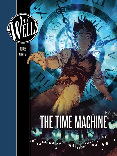 H. G. Wells: The Time Machine book cover by Dobbs