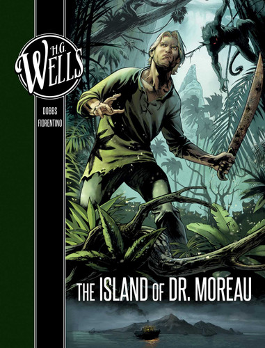 H. G. Wells: The Island of Dr. Moreau book cover by Dobbs
