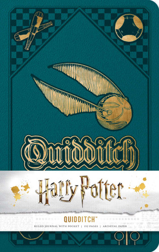 Harry Potter: Quidditch Hardcover Ruled Journal (Harry Potter) book cover by Insight Editions