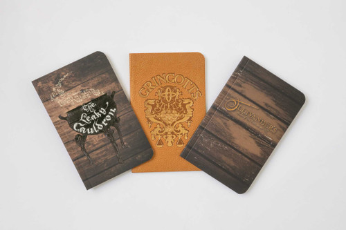 Harry Potter: Diagon Alley Pocket Notebook Collection (Set of 3) (Harry Potter) book cover by Insight Editions