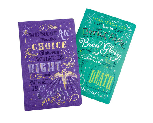 Harry Potter: Character Notebook Collection (Set of 2): Dumbledore and Snape (Harry Potter) book cover by Insight Editions