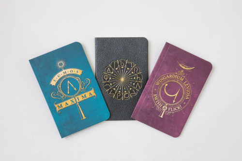 Harry Potter: Spells Pocket Notebook Collection (Set of 3) (Harry Potter) book cover by Insight Editions