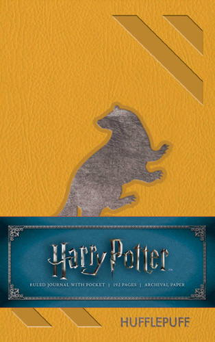 Harry Potter: Hufflepuff Ruled Pocket Journal (Harry Potter) book cover by Insight Editions