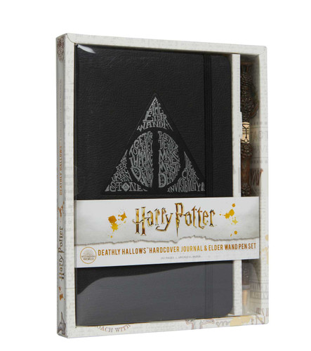 Harry Potter: Deathly Hallows Hardcover Journal and Elder Wand Pen Set (Harry Potter) book cover by Insight Editions