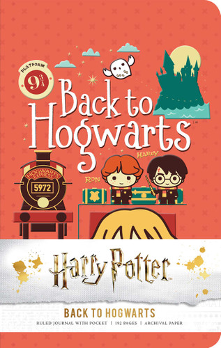 Harry Potter: Back to Hogwarts Ruled Pocket Journal (Harry Potter) book cover by Insight Editions