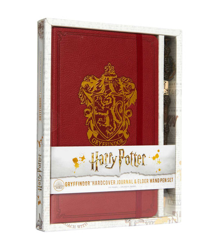 Harry Potter: Gryffindor Hardcover Journal and Elder Wand Pen Set (Harry Potter) book cover by Insight Editions