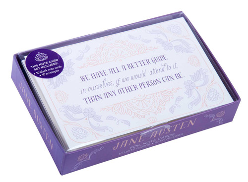 Jane Austen Foil Note Cards (Jane Austen) book cover by Insight Editions