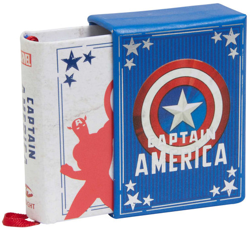 Marvel Comics: Captain America (Tiny Book): Inspirational Quotes From the First Avenger (Fits in the Palm of Your Hand, Stocking Stuffer, Novelty Geek Gift) (Tiny Book) book cover by Matt Singer