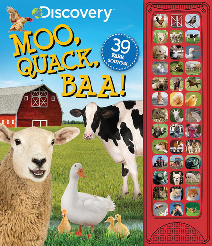 Discovery: Moo, Quack, Baa! (39-Button Sound Books) book cover by Grace Baranowski
