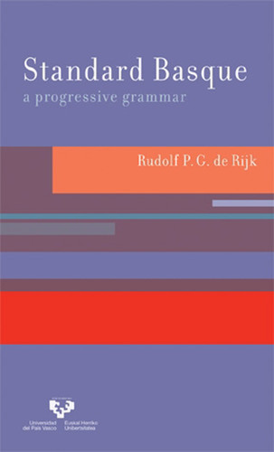 Standard Basque: A Progressive Grammar (Current Studies in Linguistics) book cover by Rudolf P.G. De Rijk