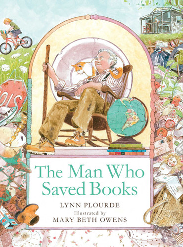 Man Who Saved Books book cover by Lynn Plourde