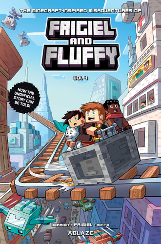 THE MINECRAFT INSPIRED MISADVENTURES OF FRIGIEL & FLUFFY VOL. 4 (The Minecraft-Inspired Misadventures of) book cover by Jean-Christophe Jean-Christophe, Frigiel