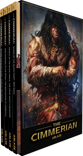 THE CIMMERIAN VOL. 1-4 BOX SET book cover by Robert E. Howard, Jean-David Morvan